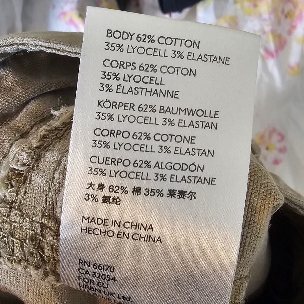 Anthropologie‎ Maeve Turner High Rise Carpenter Utility Pants Tan 26 - Picture 11 of 11